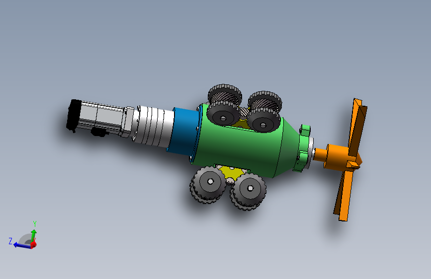 简单管道清洗机器人 1024967==wb50