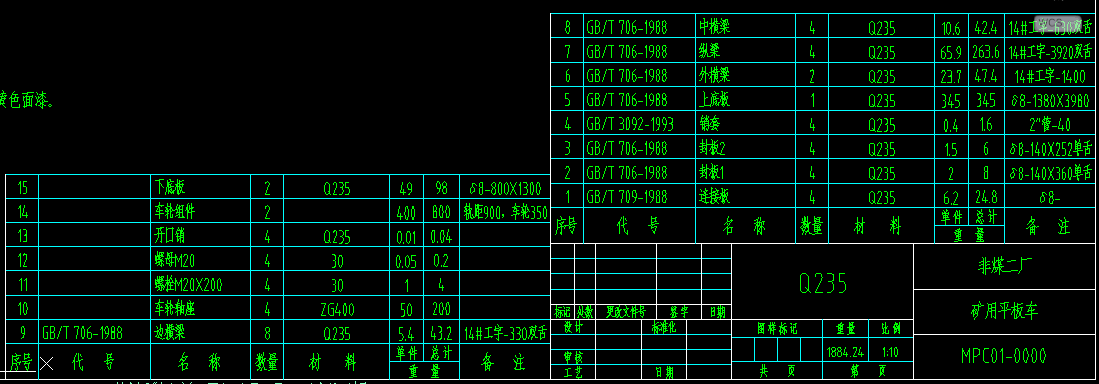 1.4x4m矿用平板车=141691=10