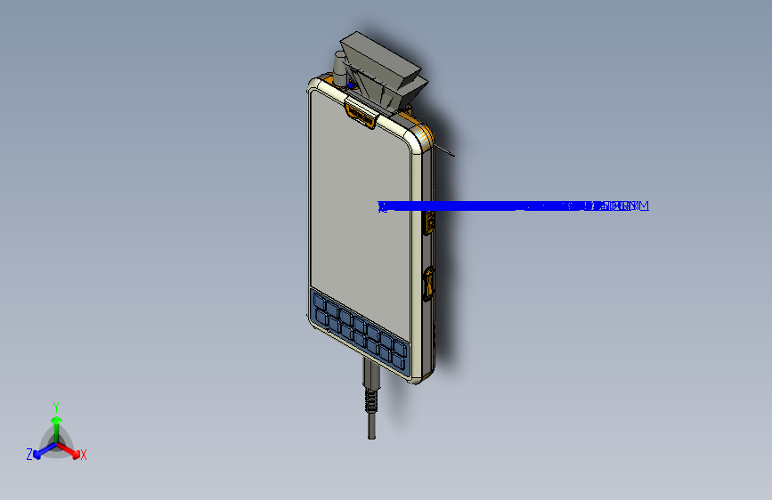 4.5寸IP54移动数据终端结构（整套）=272490=60