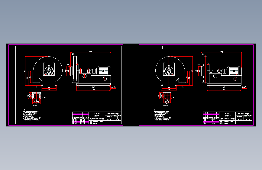 9-19 4D(左、右270°)风机外形及整体支架外形尺寸图=127068=15