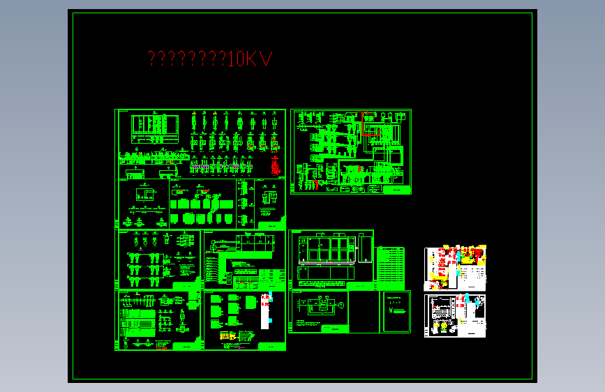 10kV高压变频电气图纸CAD=1465740=50