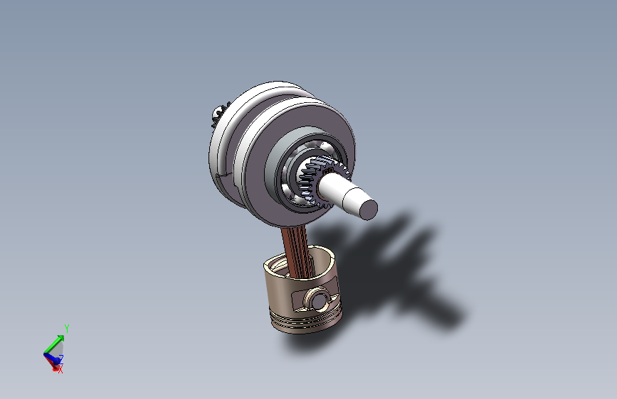 BJ156摩托车发动机曲柄活塞机构=717032=600