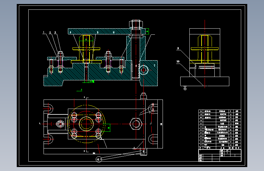 CA6140车床法兰盘钻孔夹具=841663=40