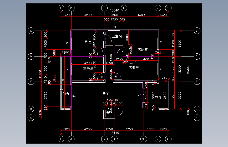 CAD建筑平面图=22358=0
