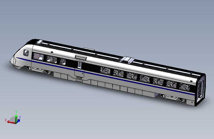 CRH1型动车组模型=1071130=500