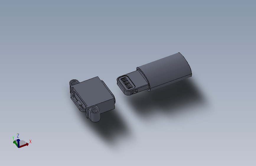 iPhone手机的充电连接器设计模型=272357=30