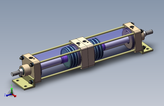 QGBII-H脚架型双活塞气缸=1358205=40