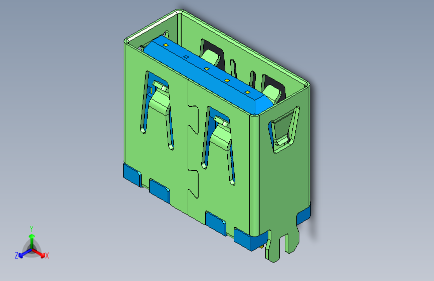 USB 3.0 AF夹板式母座=655790=50