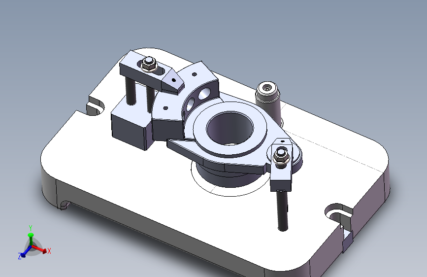 八色印花机行星支架铣φ90端面夹具=1284618=500