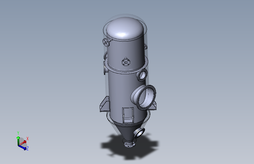 带保温双层储罐-筒体模型=877078=100