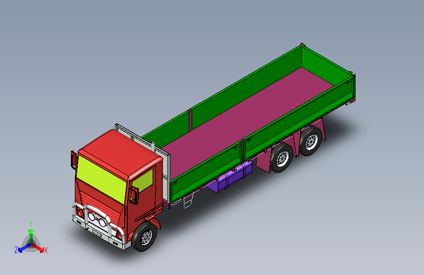 带栏杆货车sw=989333=80