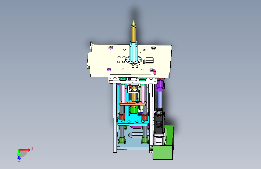 定转子合装-顶转子机构=1583292=100