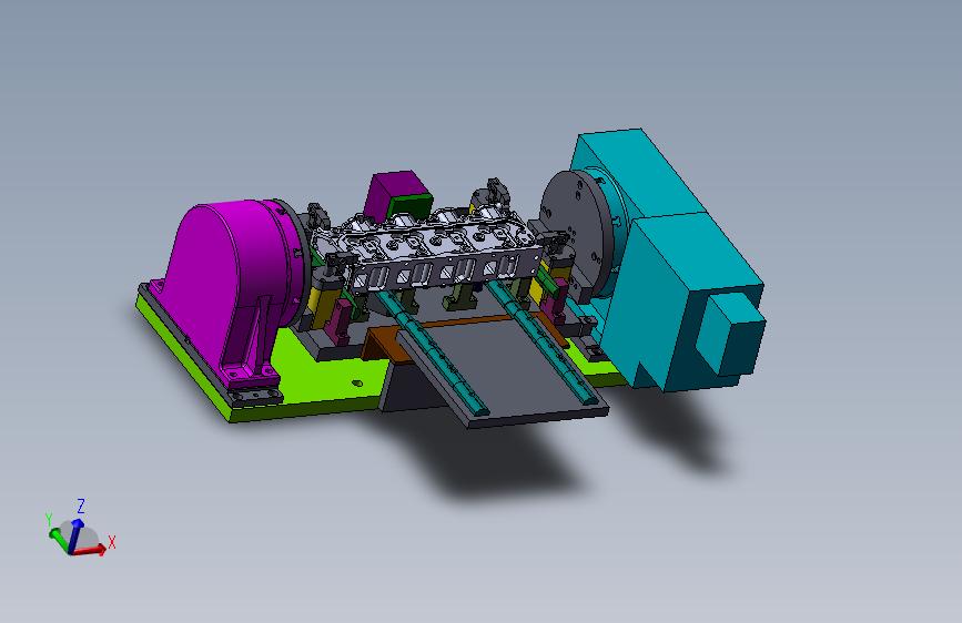 发动机气缸盖精密液压工装夹具=189010=50