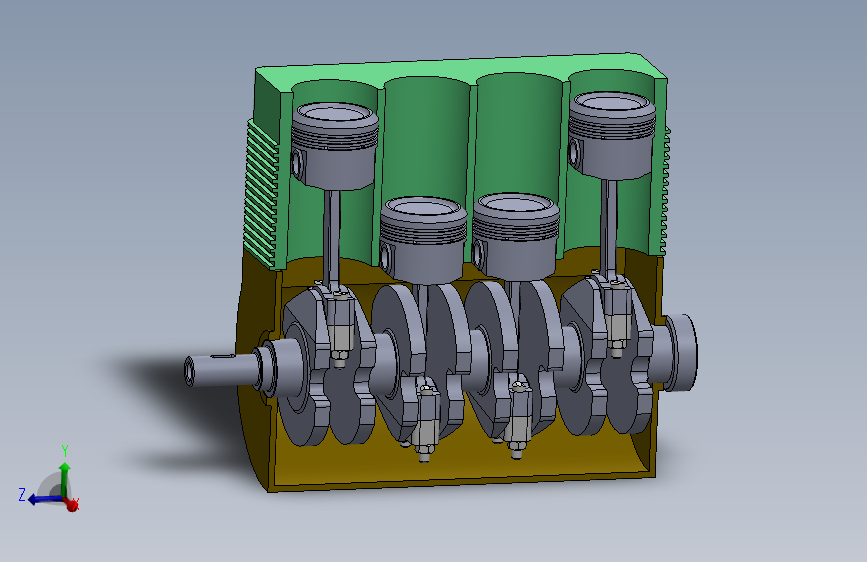 发动机曲柄连杆机构模型=775246=100