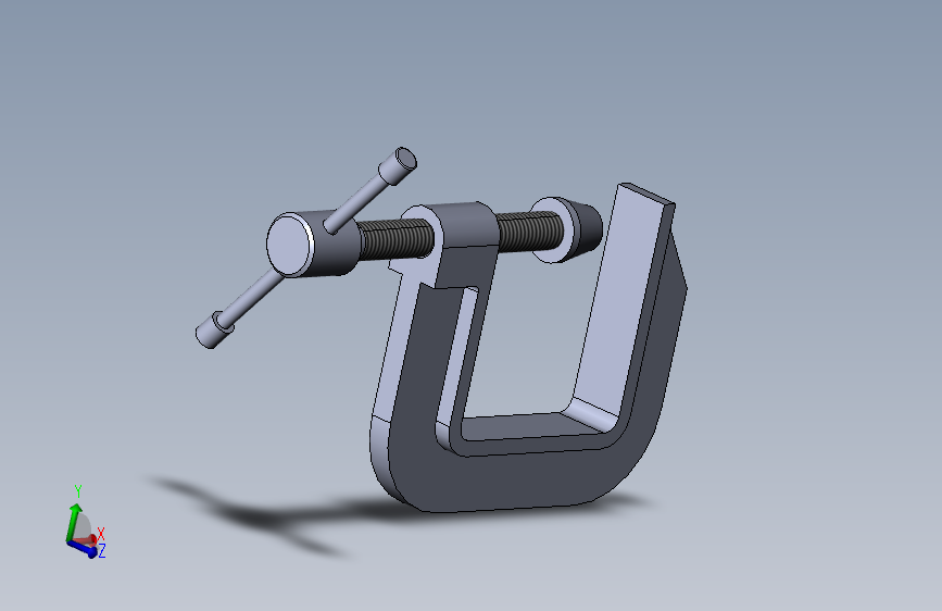 C型夹零件的建模与装配