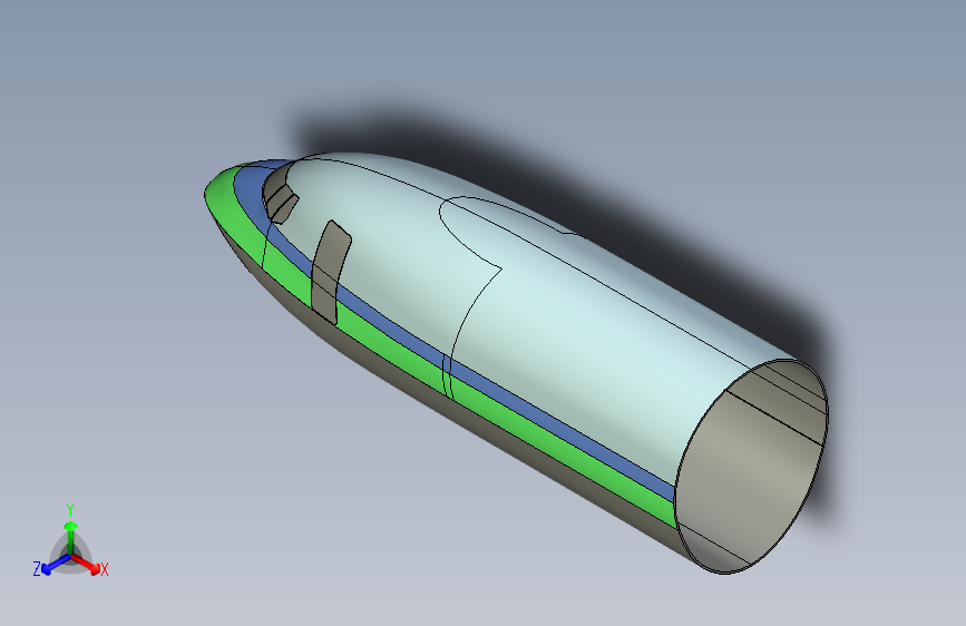 飞机头曲面建模装配proe5.0源文件=320771=40