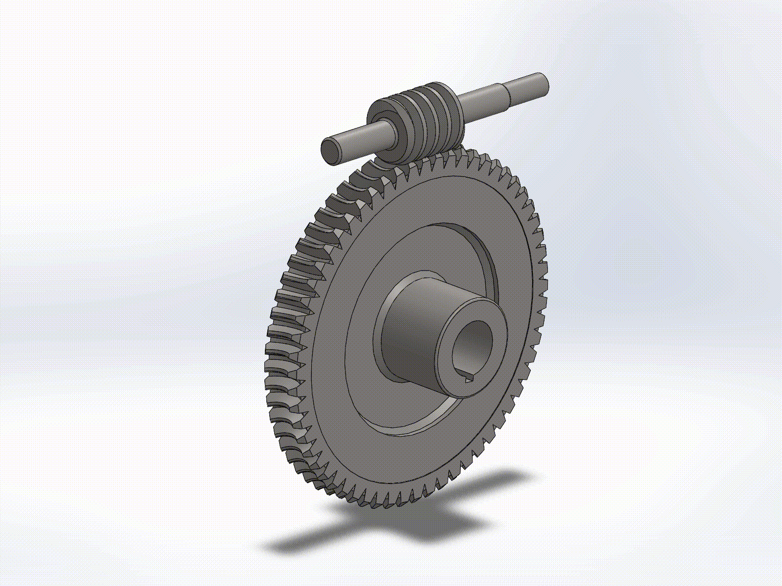 A0005554-基本蜗轮蜗杆组件