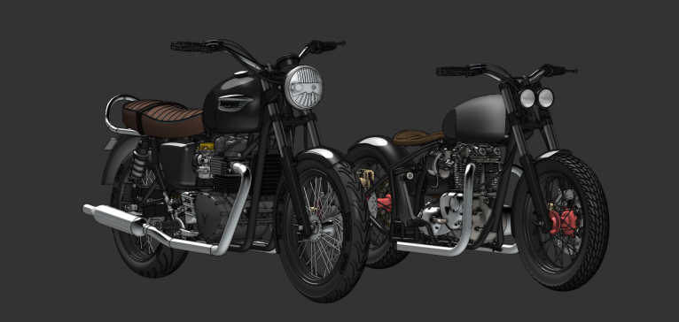 A0005561-凯旋 骨维尔摩托车