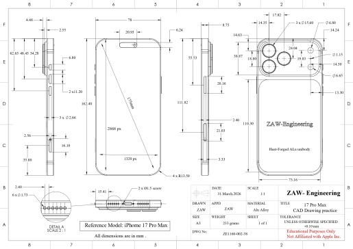 A0005580-iphnoe (17Promax)智能手机外壳