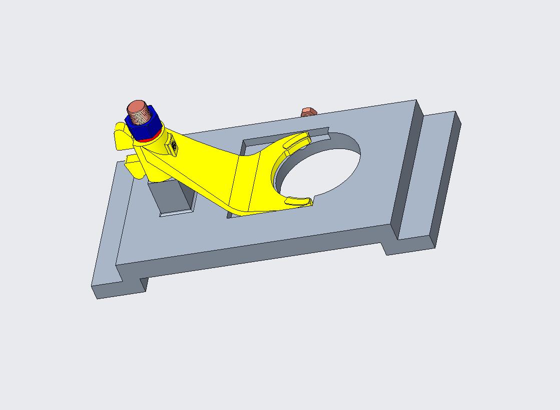 第四速及第五速变速叉镗孔夹具三维
