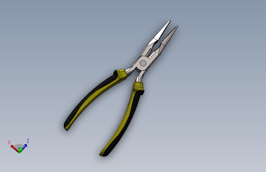 尖嘴钳（尖头钳）模型设计---451958--30