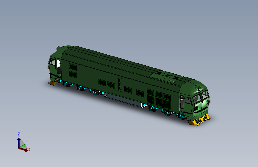 火车头结构模型（DF4D火车头）=272305=60