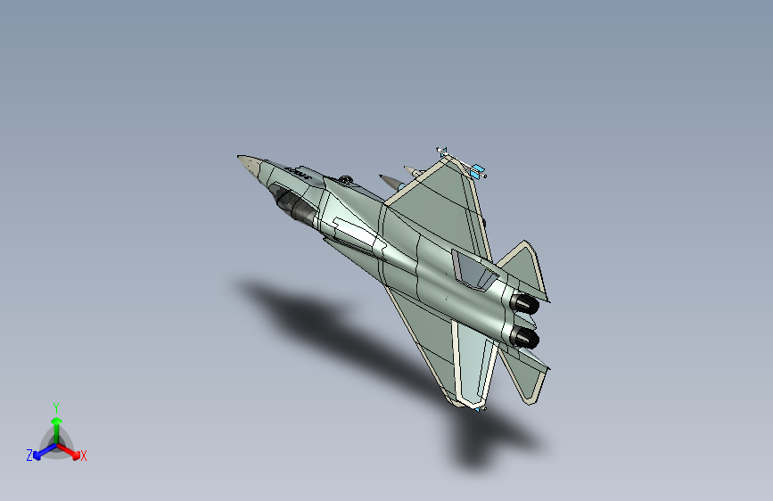 歼35舰载机UG三维立体模型文件=1145819=200