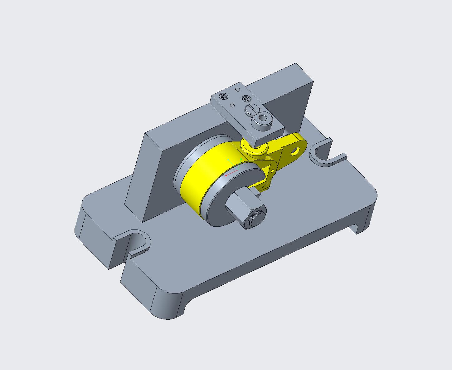 前刹车调整臂外壳钻φ13.8孔和16沉孔三维夹具