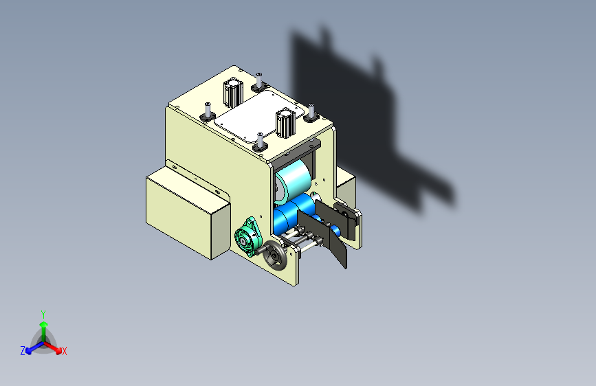 胶轮送料机构模型=589210=20