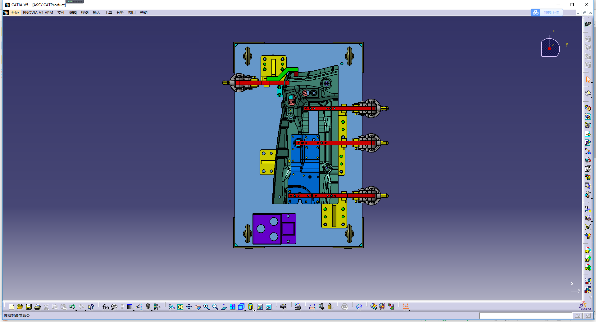 铰链座固定板加强板总成点焊夹具=480348=50