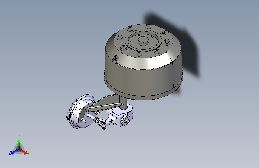 卡车鼓式制动器2D+3D领从蹄式=582634=80