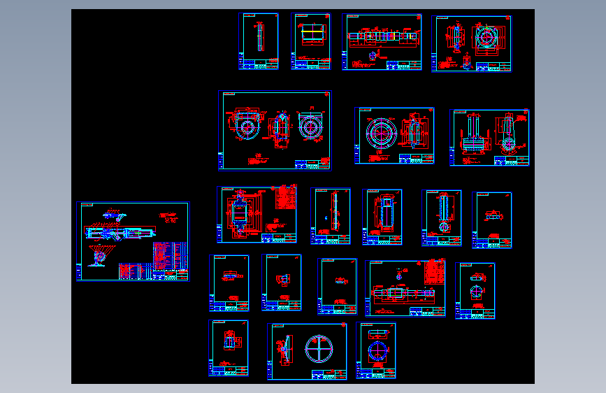 横装式气动带手动弹簧复位执行器总图