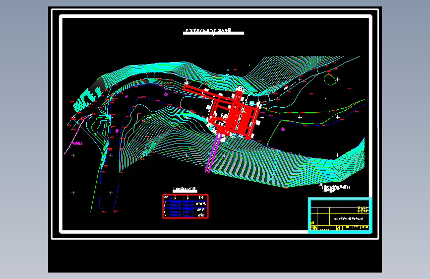 某水电站水利枢纽工程cad施工图纸=1157265=50