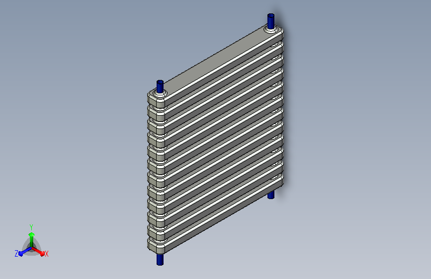 暖气片proe5.0原创源文件设计模型(含有效果图）=293370=20