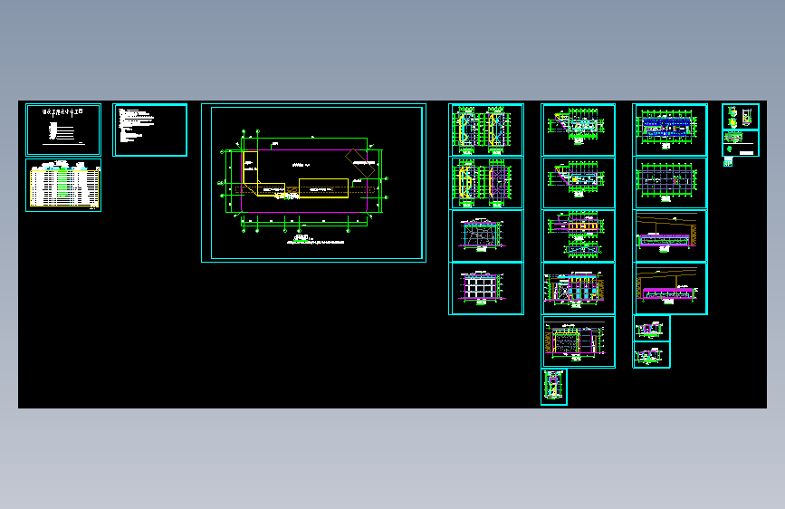 攀岩壁设计施工图建筑结构水电全套设计施工图=564297=50