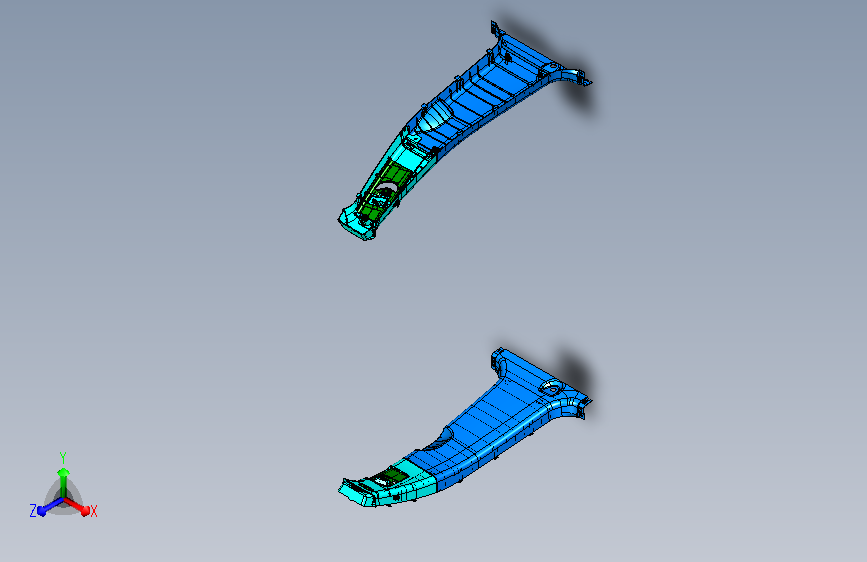 汽车B柱结构总成=870773=20