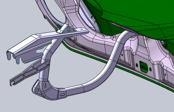汽车行李箱焊接总成（带铰链）=960137=10