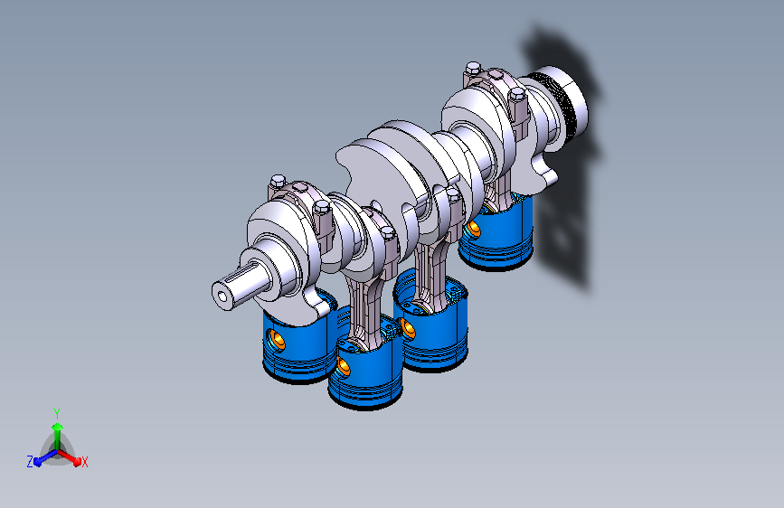 曲轴连杆机构CATIA数模=459478=100