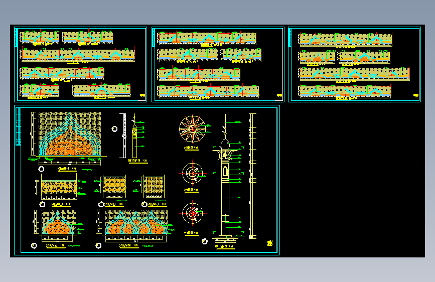 人行天桥CAD施工图=162365=20