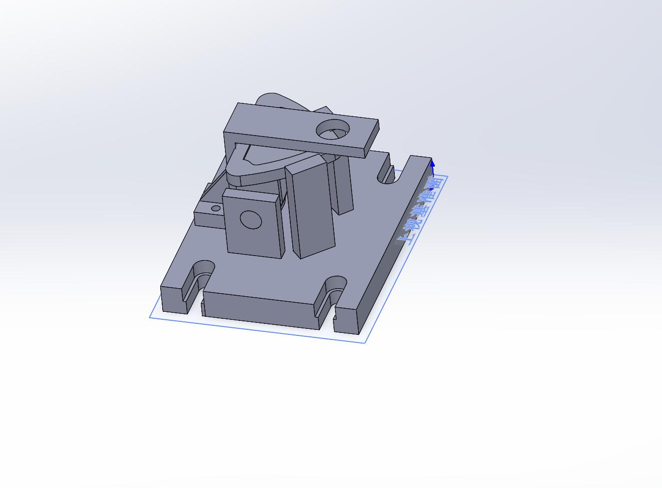 操纵杆支架加工工艺及钻3-11孔夹具设计含三维