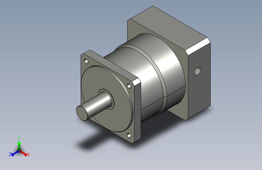 AF120-S2-L1精密行星减速机SolidWorks三维模型JX5