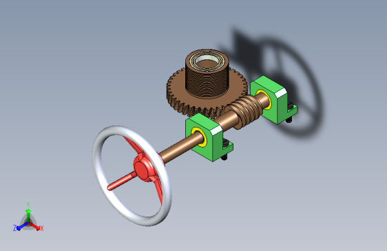 蜗轮蜗杆传动机构=534256=10
