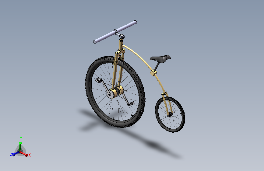 行星轮增速系统便携式自行车模型=549781=20