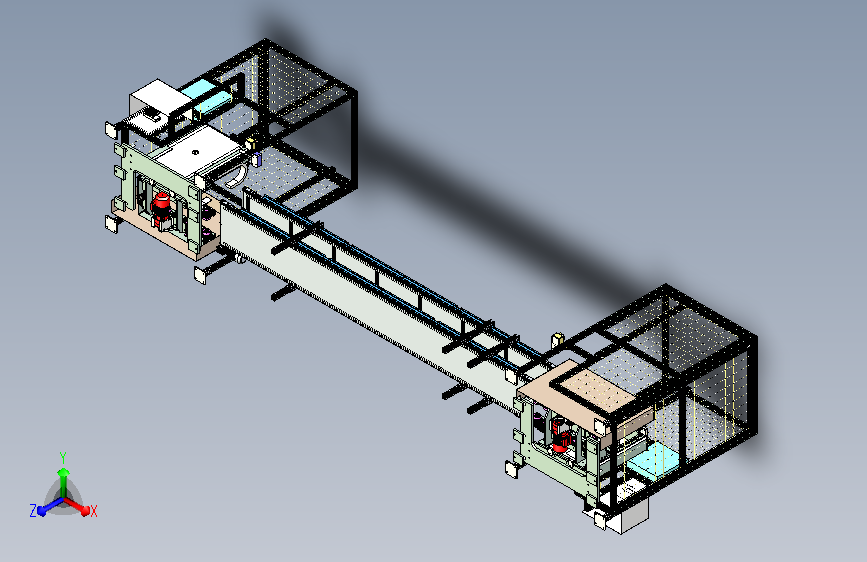 双层循环提升皮带输送线设计