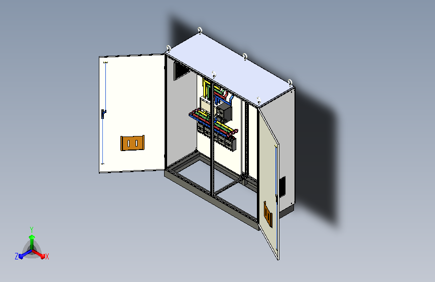 双电源刀开关软启动plc控制柜 54923