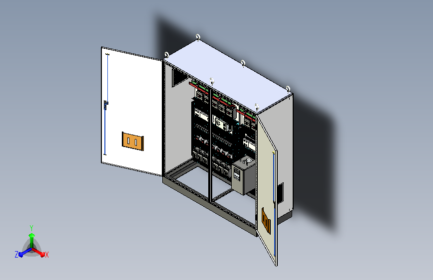 双柜组装630Aplc接触器+630A软启动plc控制柜