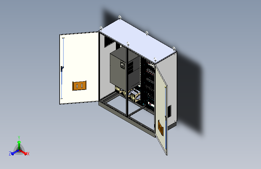 双柜组装变频器plc控制柜
