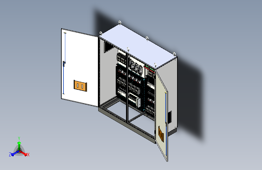 双柜组装刀开关plc4011+630A电源plc控制柜