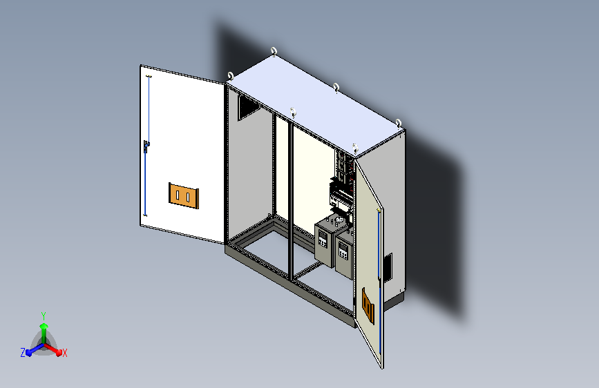 双柜组装刀开关软启动630A竖装plc控制柜
