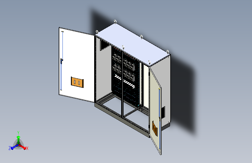 双柜组装交流接触器刀开关软启动控制柜 56402
